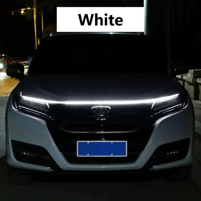 LED Daytime Running Light Scan Starting Car Hood Decorative Lights