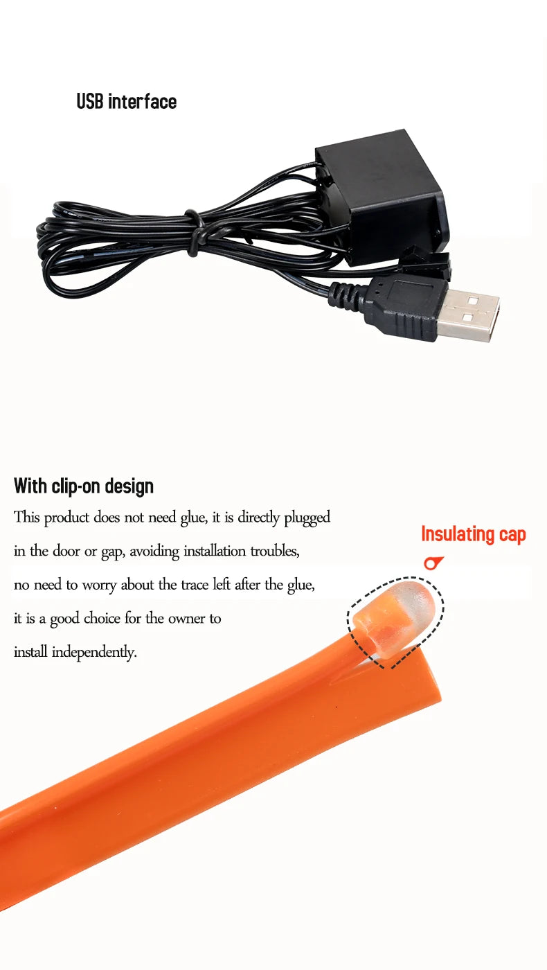 Car Interior Atmosphere Lighting LED Strip