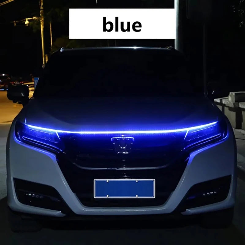 LED Daytime Running Light Scan Starting Car Hood Decorative Lights