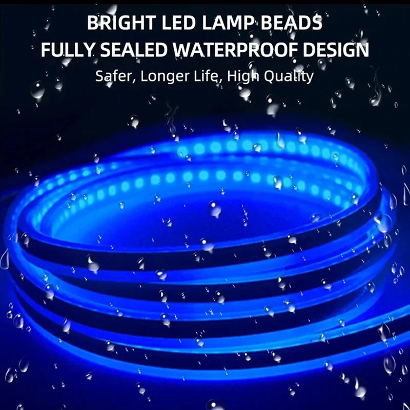 LED Daytime Running Light Scan Starting Car Hood Decorative Lights