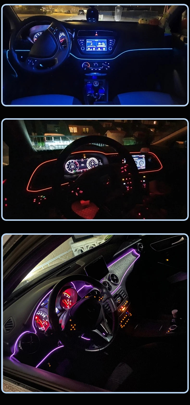 Car Interior Atmosphere Lighting LED Strip